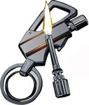 Permanent Match Infinity Light-er, Permanent Match with Multitool Keychain Bottle Opener, Forever Match for Outdoor Survival, Waterproof Reusable Matchstick, Great Gift Ideas (Black)