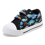 Boys Trainers Girls Canvas Shoes Easy Fasten Casual Fashion Trainers for Kids Toddler Size 10 UK Child