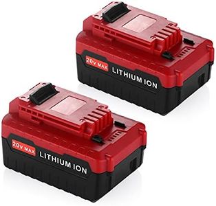 Powerextra 2 Pack 6.0Ah 20 MAX Lithium Replacement Battery for Porter Cable 20V PCC685L PCC680L PCC682L Cordless Tools