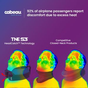 Cabeau Evolution Travel Neck Pillow – Red Memory Foam Support