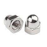 1/4"-20 Acorn Cap Nuts, Stainless S