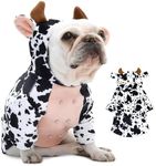 CROCHEN Dog Halloween Cow Costume -