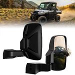 Ranger Door Mounted Side Mirrors for any Polaris Ranger, TXZSXS Ranger Side Mirrors for 2018-2023 Polaris Ranger CREW SP XP 570 1000 and 2019-2023 Commercial Pro XD 2000G 4000D (Full Door), Black