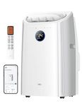 DREO Portable Air Conditioners, 12000 BTU ASHRAE (8000 BTU DOE) Smart AC Unit for Room with Drainage-free Cooling, APP/Voice/Remote, Fan & Dehumidifier, Quiet Standing AC for Bedroom, AC515S New