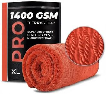 The Pro Stuff® Car Drying Towel - Extra-Large 24×36 inch (2×3 ft) | Super Absorbent | Twisted Loop Microfiber | Dual-Sided, Lint-Free, Scratch-Free, 1400 GSM Drying Towel for Car Detailing (X Large)