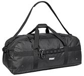 Fitdom Heavy Duty Extra Large Sports Gym Equipment Travel Duffel Bag W/Adjustable Shoulder & Compression Straps. Perfect for Team Coaches & Best for Soccer Baseball Basketball Hockey Football & More,