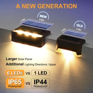 Solpex Solar Step Lights, 16-Pack Outdoor LED Pathway Lighting