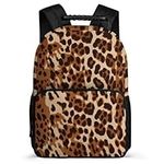 ZJCDPBR Travel Backpack for Women & Men Bronze Brown Animal Print Printed Casual Back Pack 15.6" Laptop Backpacks, Bronze Brown Animal Print, 40x28x16cm, Travel Backpacks