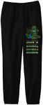 Minecraft Sun's Down Zombies Around Boy's Black Sweatpants-Large