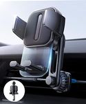 LISEN Vent Phone Mount for Car [Smooth Silicone Protection] Universal Car Vent Phone Holder Mount for Car with Newest Extension Clip for iPhone 16 15 14 13 12 11 X XR XS Pro Max Mini 8 7 6 Plus