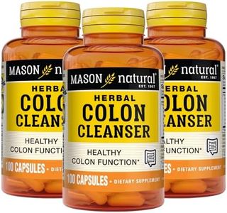 Mason Natural, Colon Herbal Cleanser, 100 Capsules (Pack of 3), Dietary Supplement Supports Digestive Health with Soluble Fibers, Probiotics and Herbs