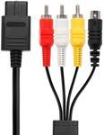 Y.D.F N64 RCA Compsite + S Video Cable （2 in 1, N64 AV Cable Only for N64/ NGC/SNES/SFC Multi Premium Soft (5.9 Feet)