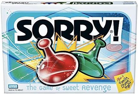 Sorry! Kids Board Game, Family Board Games for Kids and Adults, 2 to 4 Players, Family Games, Kids Games, Ages 6 and Up (Amazon Exclusive)