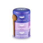 JusTea PURPLE TEA TRIO | 3 Flavour Tin Variety Pack with Hand Carved Tea Spoon| 45+ Cups of Loose Leaf Tea | Very Low Caffeine | Fair Trade | Non-GMO