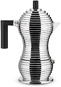 Alessi Pulcina Espresso Coffee Maker, Black, 3 Cup Capacity