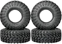 Crawler Tires 1.3” All Terrain Super King Trekker 70 * 26mm Silicone Rubber Soft Sticky Tyres for 1/18 1/24 AX24 Axial SCX24 FCX24 Ultimate RC Car CR-18P EVO XC-1 RTR Rc Model Upgrade Kits（4 Pcs）