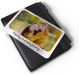 Personalised Aluminium Silver Wallet Photo Insert Card, Metal Photo & Message Waller Purse Card, Sentimental Photo Memory Card Keepsake (Landscape Photo & Text)