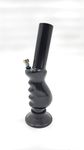 Metier 12 Inch Acrylic Gripper Waterpipe Bong (30cm, Opaque Black)