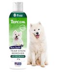 TropiClean Dog Tear Stain Remover Grooming Supplies - Tear Stain Remover for Dogs & Cats - Fragrance Free, 236ml