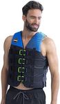 Jobe 50N 4-Buckle Watersports Waterski Jetski Wakeboarding Safety Impact Vest - Top - Blue - Lightweight - Unisex