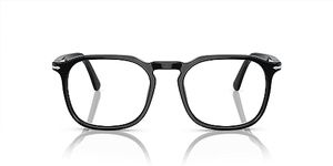 Persol Men's Po3337v Prescription Eyewear Frames, Black/Demo Lens, 52 mm