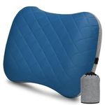 YISSVIC Camping Pillow for Sleeping Inflatable Pillow Travel with Removable Cover for Neck Lumber Support Backpacking Pillow Travel Air Pillows for Camping Hiking Backpacking Airplane Flight