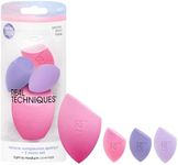 Real Techniques Sunrise To Sunset Miracle Complexion Sponge + 3 Minis Kit, 4 Piece Set