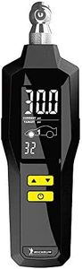 Michelin Programmable Tyre Gauge with Built-in Flash Light and Backlight LCD Screen, Ranges from 5-99 PSI with Accuracy to /- 1% (12294), Black