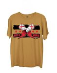 Best in The World cm Punk Printed 100% Biowash Cotton Beige Unisex T-Shirt (Medium)