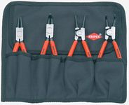 Knipex 9K 00 19 54 US 90-Degree Circlip Snap-Ring Pliers Set in Pouch (4 Piece)