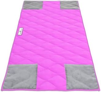 Paw Inspired PopCorner Guinea Pig Cage Liners | Washable Fleece Bedding or Pet Bed Mat for Small Animals | Super Absorbent Pee Pad with Reinforced Corners and Waterproof Bottom (Midwest, Pink)