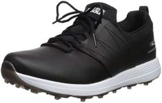 Skechers Women's 600 Spikeless Golf Sandals Golf Shoes, Black White, 3 UK