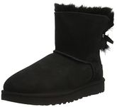 UGG Women's Mini Bailey Bow Ribbon CLASSIC BOOT, Black, 6 UK