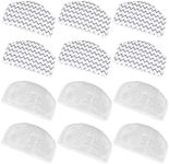 12 Pack 1940 Steam Mop Replacement Pads for Bissell Powerfresh Steam Mop 1940 1440 1806 1544 2075 2685A 2814 Series, Model 19402 19404 19408 19409 1940A 1940F 1940Q 1940T 1940W B0006 B0017 2075A 15441