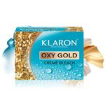 KLARON OxyGold Cream Bleach | Brighten Complexion, No-itching Formula, Remove Tan, Anti-Aging Benefits | Mild on All Skin Type | Reduce Redness & Inflammation 300g | with free bleach 45gm