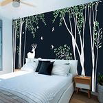 Kayra Decor Stencil for Wall Painting - Latest Forest Tree Wall Design (12 feet Width x 10 Feet Height) Stencil Design Size - (147 inch Width x 96 inch Height) (KDS90046-L)