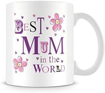 Behind The Glass - The Best Mum in The World (Purple) - Printed Mother's Day Mug, Ceramic, 11fl.oz.