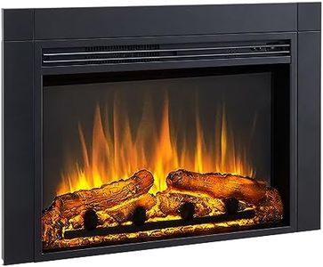FLAMME Innsbruck Fireplace Insert Suitable for Custom Media Wall or Mantel Designs 24"/60cm - 35"/90cm