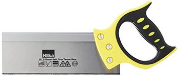 Hilka Tools Hilka 45700010 10" (250 mm) Hardpoint Tenon Saw, Yellow/Silver, Inch