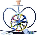 XJHYJS Hookah Shisha Complet Set Large 2 Pipes, Smoking Hose Pot Accessories For Families, Foreign Hotels, Bars, Clubs, Nightclub