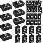 Mifoci 40 Pcs Groomsman Gift Set for Wedding Day Include 8 Groomsman Flask 8 oz 8 Card Bottle Opener 8 Shot Glasses 8 Proposal Box 8 Empty Cards for Best Man Groom Bachelor Party Favors