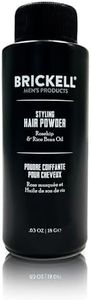 Brickell Men's Styling Hair Powder For Men, Creates Volume, Natural & Organic, Non-Greasy Texturizing Powder, 18g, Fragrance-Free