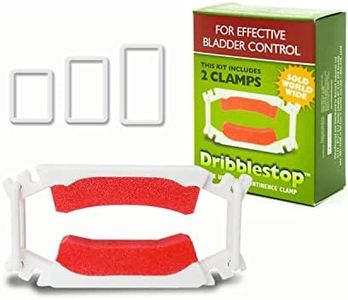 Dribblestop Male Urinary Incontinence Clamp Product - Adjustable - Water Resistant Foam - Discrete Leakage Prevention Small