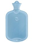 Faba Care by Singer 2 Litre Rubber Hot Water Bottle Natural Rubber, 1 x side Fins, Premium Rubber Hot Water Bottle