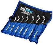 US PRO Tools 7pc Double Hex 35 Deg Offset Swan Neck Spanner Set 6-19mm 2984