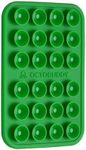OCTOBUDDY Classic - Silicone Suction Phone Case Adhesive Mount - Hands-Free, Strong Grip Holder for Selfies & Videos - iPhone & Android Compatible - 2.25″ x 3.25″, Spade Green