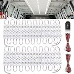 Linkstyle 12V Van Interior Light Kits, Car LED Ceiling Lights Kit with 120 LEDs, LED Project Lens Lamp Work Light Module Light for Van RV Truck Boats Caravans Trailers Lorries Cargo Bus (40 Modules)