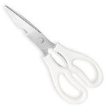 Kitchen Shears, Multi-Function Heavy Duty Dishwasher Safe Poultry Shears, Stainless Steel Sharp Utility Scissors for Food, Meat, Herbs White