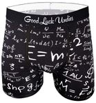 Good Luck Undies Men's Math Equations Boxer Brief Underwear, Medium