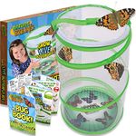 Nature Bound, Butterfly Growing Kit, With Voucher To Redeem Caterpillars Later, For Home Or School Use, Green Pop-Up Cage 13-Inches Tall, For Boys & Girls Ages 6+